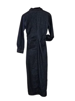ZARA Damen Hemdblusenkleid, dunkelblau - Gr. M / 38 - Bild 2