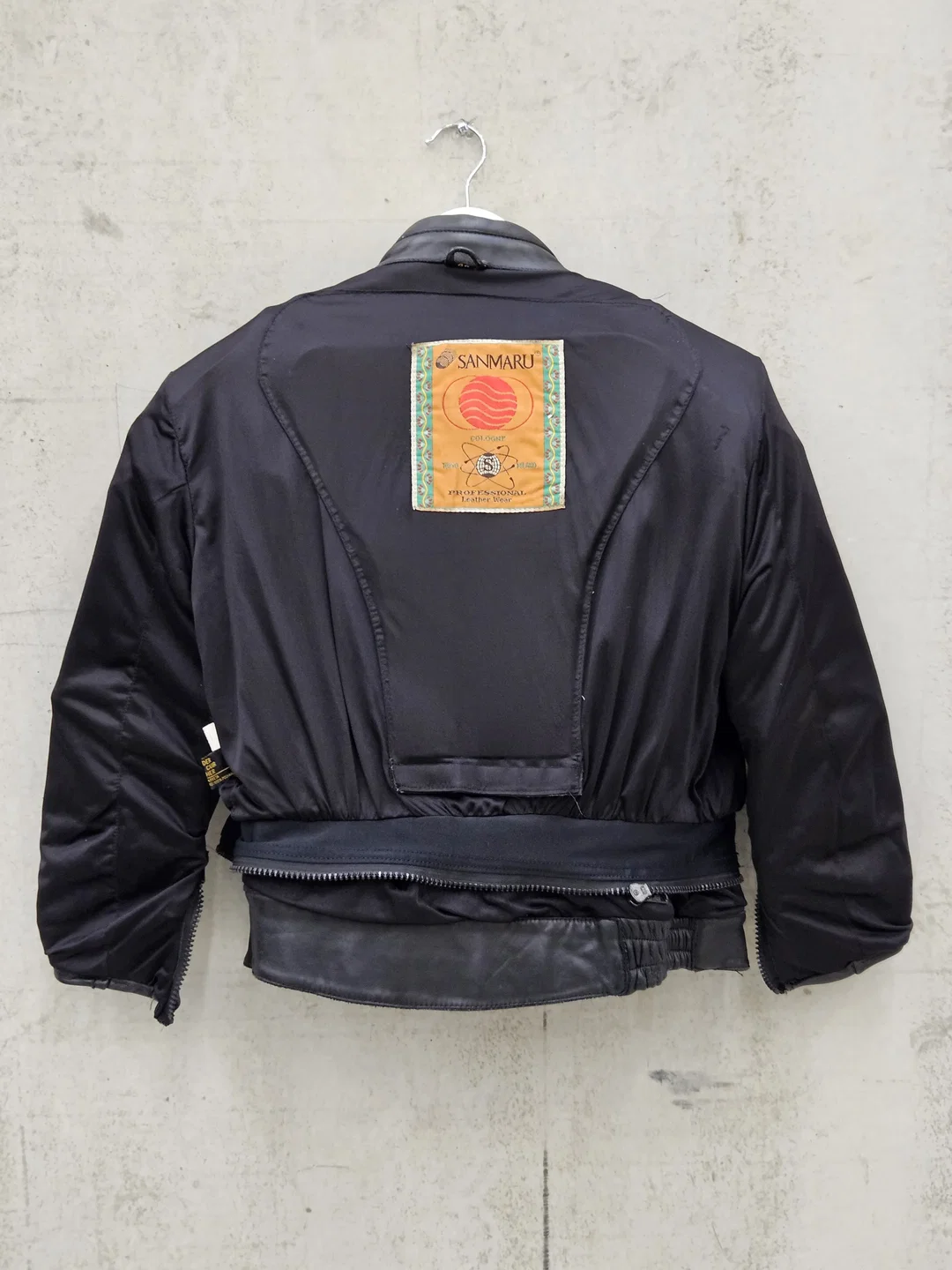 SANMARU Herren Leder Motorrad Jacket, schwarz - Gr. M – Bild 6
