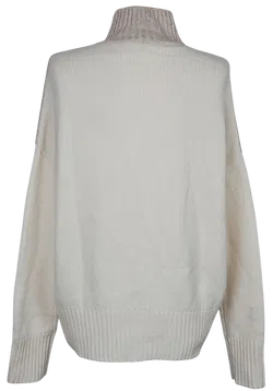RENA MARX Damen Wollpullover, beige/weiß - Gr. M  - Bild 3
