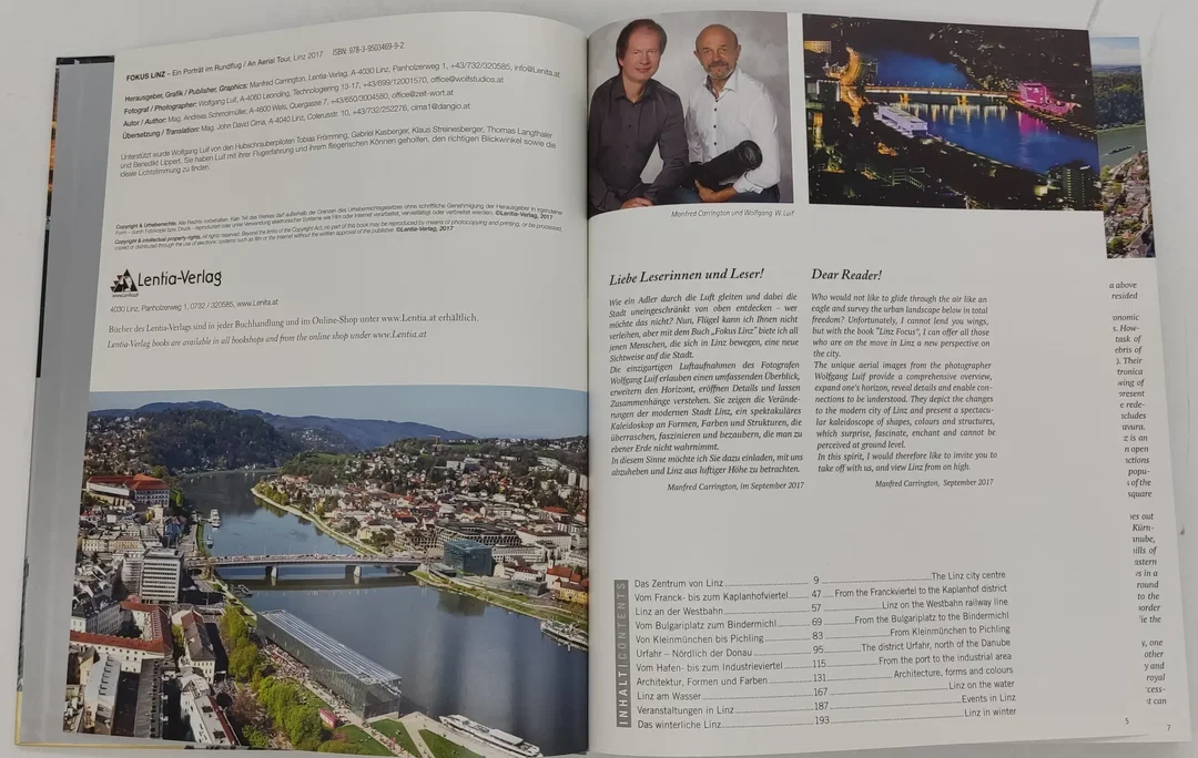 Buch "FOKUS LiNZ" Ein Porträt im Rundflug  "An Aerial Tour" - Bildband – Bild 3