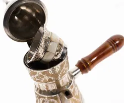 Traditionell arabisches Kaffeeservice aus Kupfer mit Dallah / Kanne und 3 Tassen - Bild 3