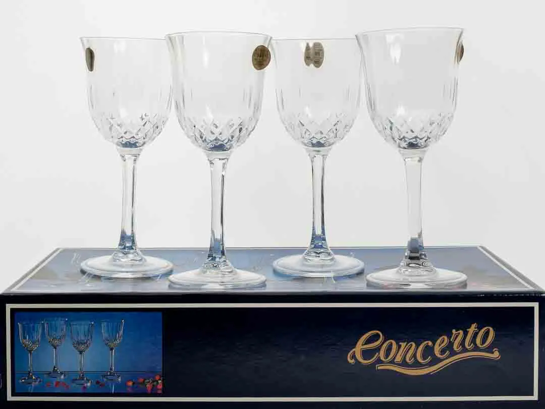 Concerto Capri - 4er-Set Wein-Sektgläser im Originalkarton, Bleikristall - Made in Italy – Bild 4