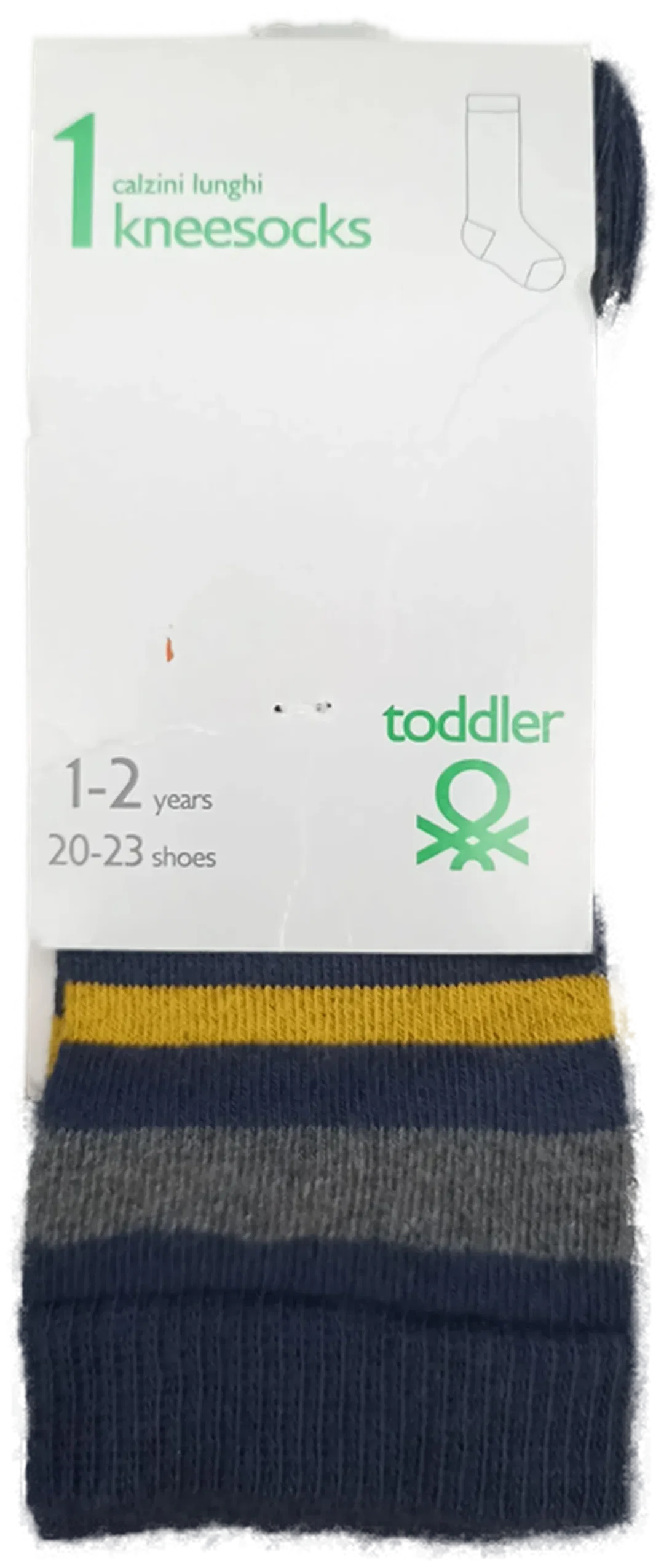 United Colors of Benetton Kindersocken gemustert Gr. Y1-2 - Bild 1