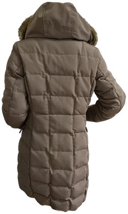 GEOX Damen Daunenmantel mit Kapuze Gr. 36 taupe - Bild 2