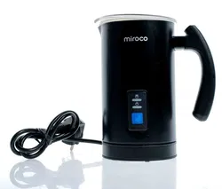 Miroco Elektrischer Milchaufschäumer Schwarz mit Heizfunktion - Bild 1