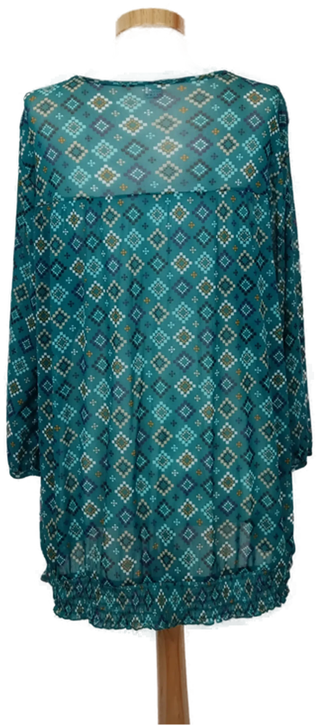 S.Oliver Damen Shirt petrol/bunt Gr. 42 – Bild 2