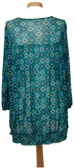 S.Oliver Damen Shirt petrol/bunt Gr. 42 - Bild 2