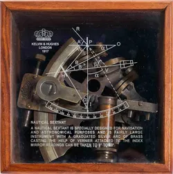Vintage Wunder der Technik Sextant von Kelvin & Hughes v. 1917 - Bild 7