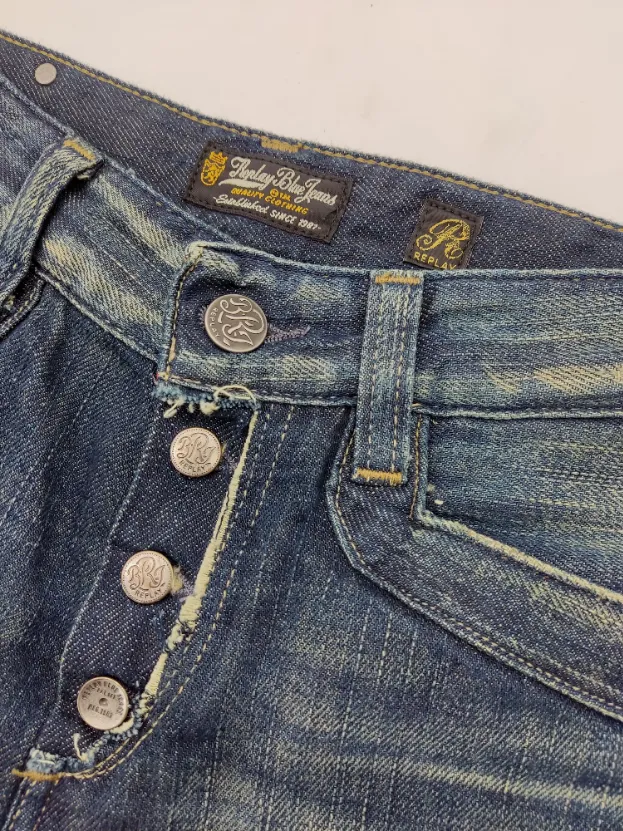 Replay Damen Jeansshorts, blau - Gr. S – Bild 4