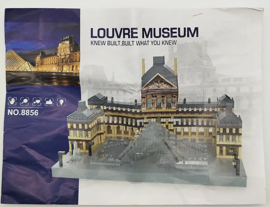 Klemmbausteineset Sonstige Louvre-Museum Modell | Mini-Architektur - Bild 1