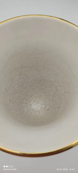 Spyropoulos Keramik Vase mit 24 Karat Gold aus Griechenland - Bild 4