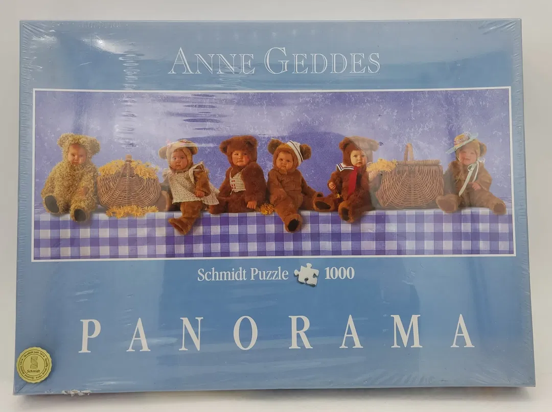 Schmidt Puzzle -Panorama - Anne Geddes - Teddybären Picknick - Bild 1