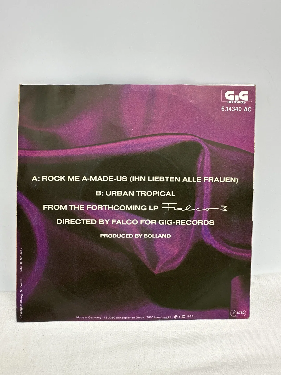 Single Langspielplatte - Falco - Amadeus – Bild 2