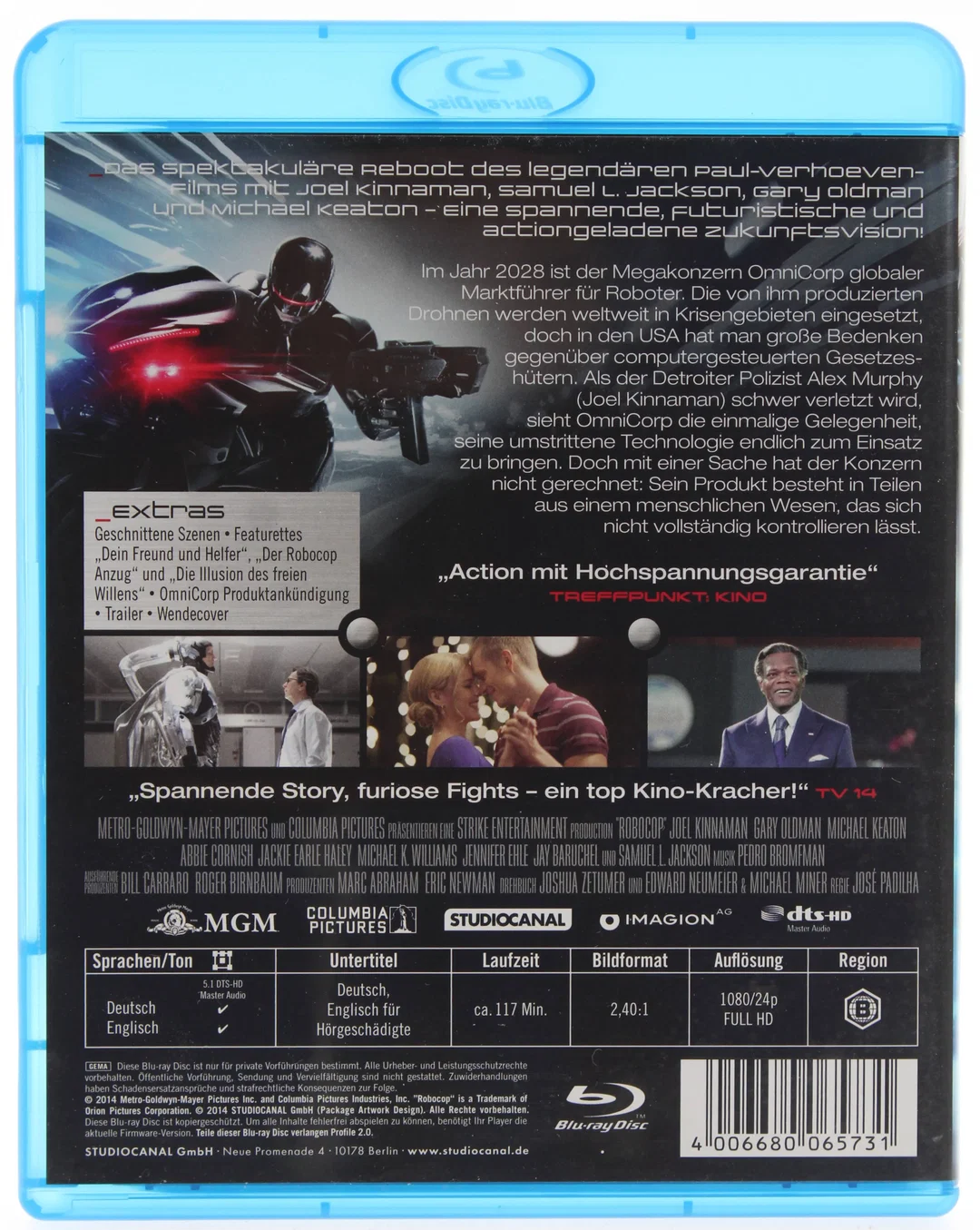 Blu-ray "RoboCop" (2014) | Action & Sci-Fi | FSK 12 | Studiocanal – Bild 2