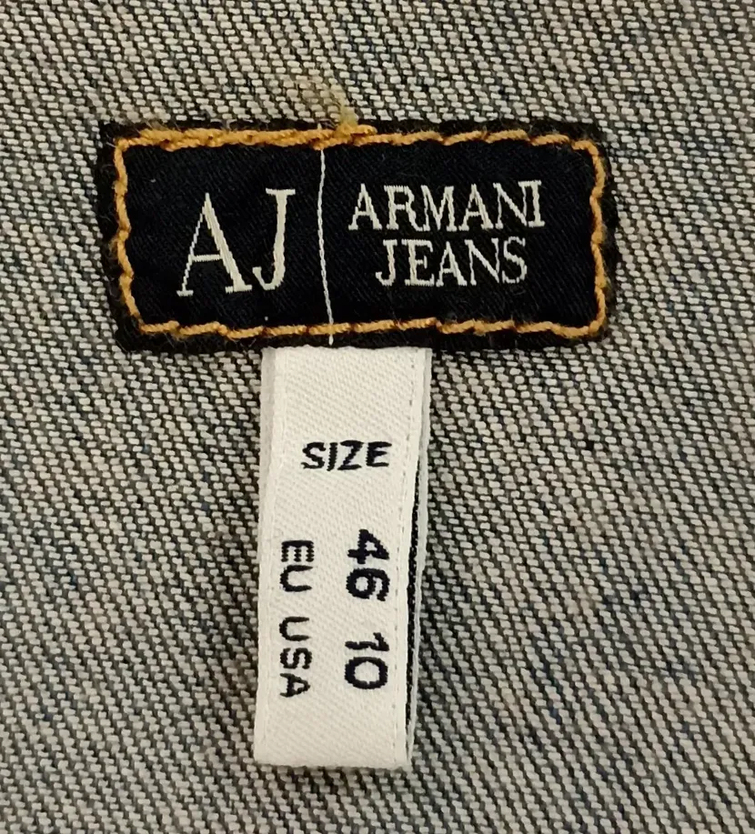 Armani Jeans Damen Jeans-Jacke blau Gr. 46 – Bild 3