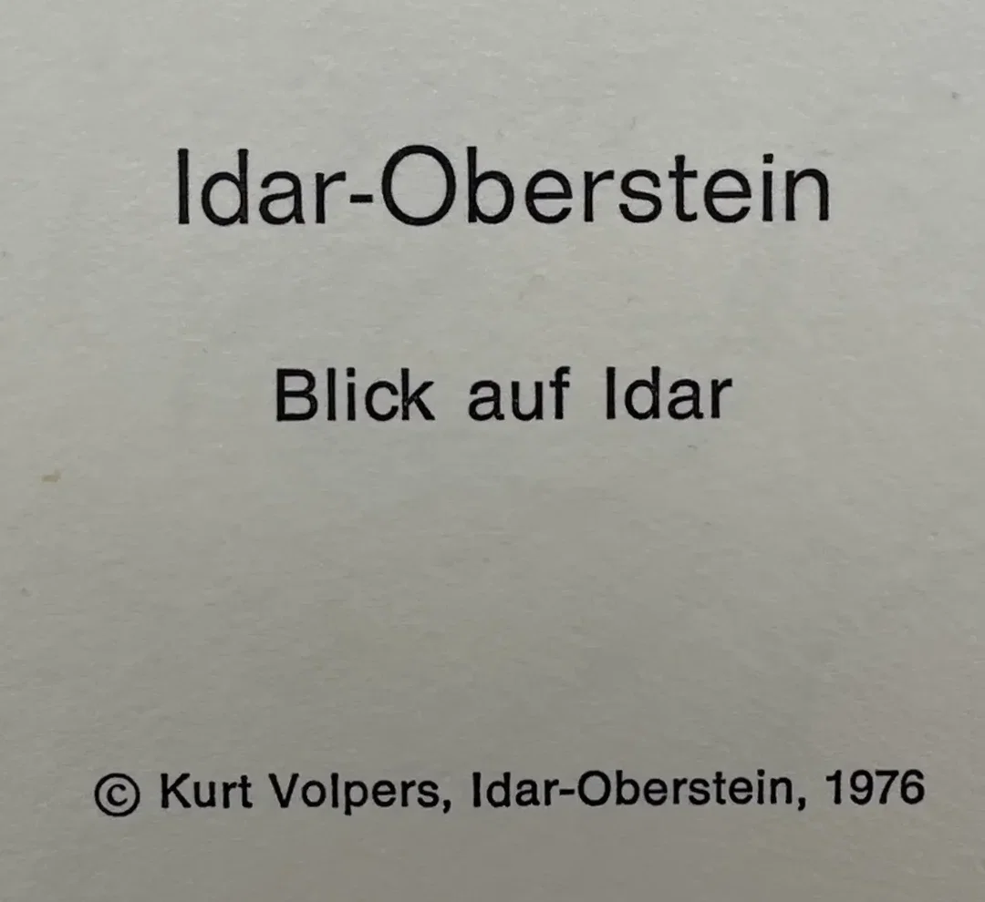 Prof. Horst Römer - Bildermappe - Idar-Oberstein 1976 – Bild 10