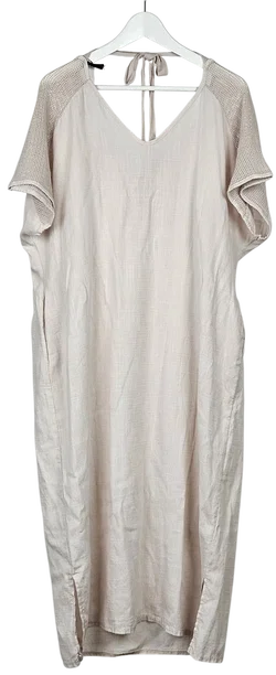 Role Fashion Damen Maxikleid, beige - Gr. XL  - Bild 1
