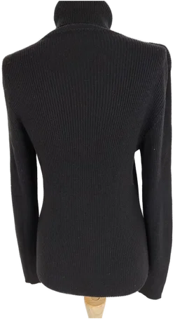 Pullover "Pal Zileri", langarm mit Rollkragen, schwarz, Größe 34 – Vorschau 3