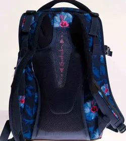 Satch Schulrucksack – Blau mit Hibiskus-Muster – ergonomisch & geräumig - Bild 3