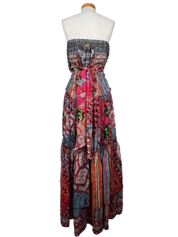 Camilla Damen Kleid (Seide), multicolor - Gr. M - Bild 3