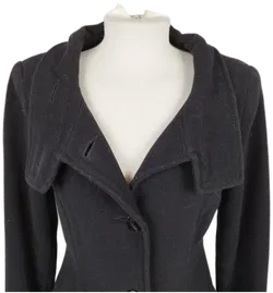 comma Damenmantel schwarz - Gr. 34 / 60% Wolle - Bild 2