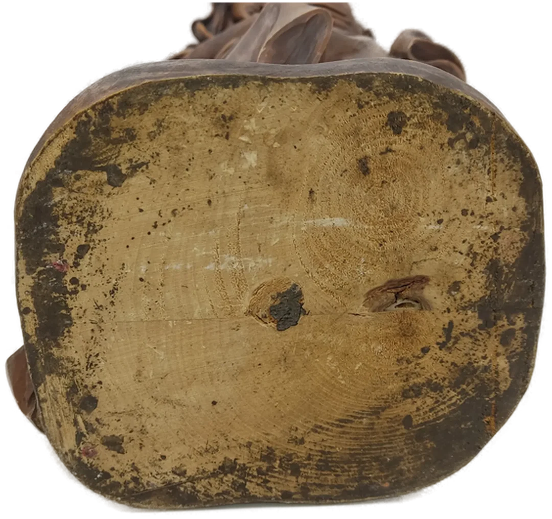 Heiligenfigur Muttergottes mit Jesus im Stil des 18. Jh. (Oberammergau), Holz, Höhe ca 68cm – Bild 7