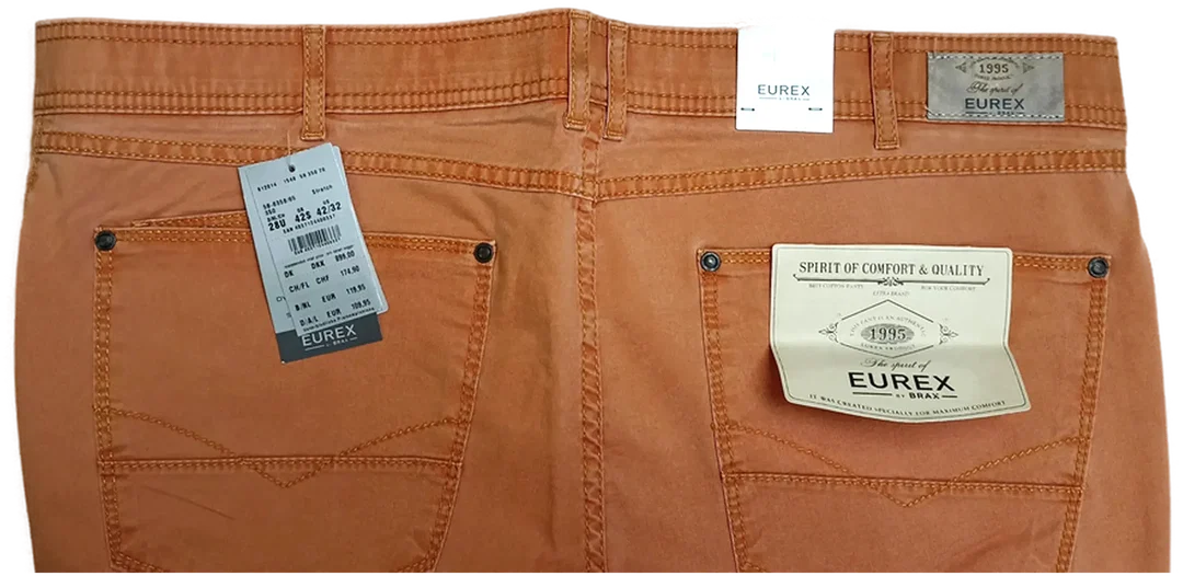Eurex by Brax Herren Jeans orange Gr. 28U – Bild 3