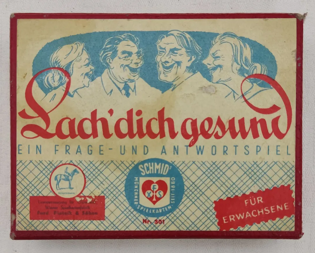 Vintage - Schmid - Kartenspiel für Erwachsene - Lach dich Gesund - Bild 4