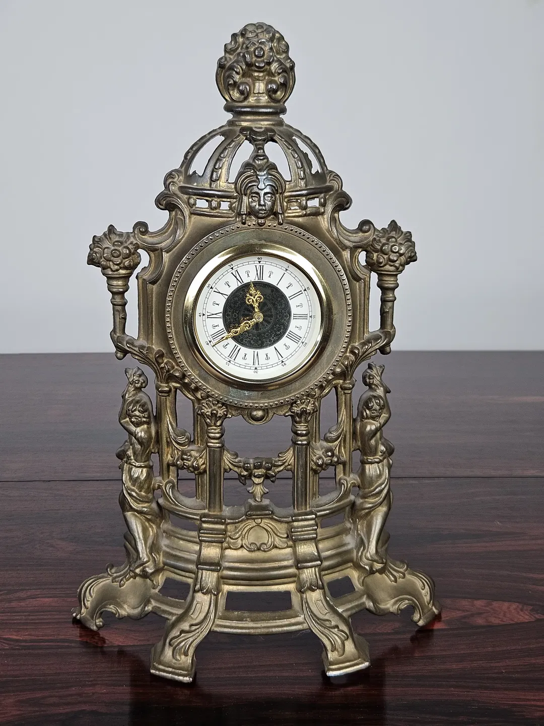 GADA Vintage Tischuhr, bronze - Höhe ca. 40 cm  - Bild 4