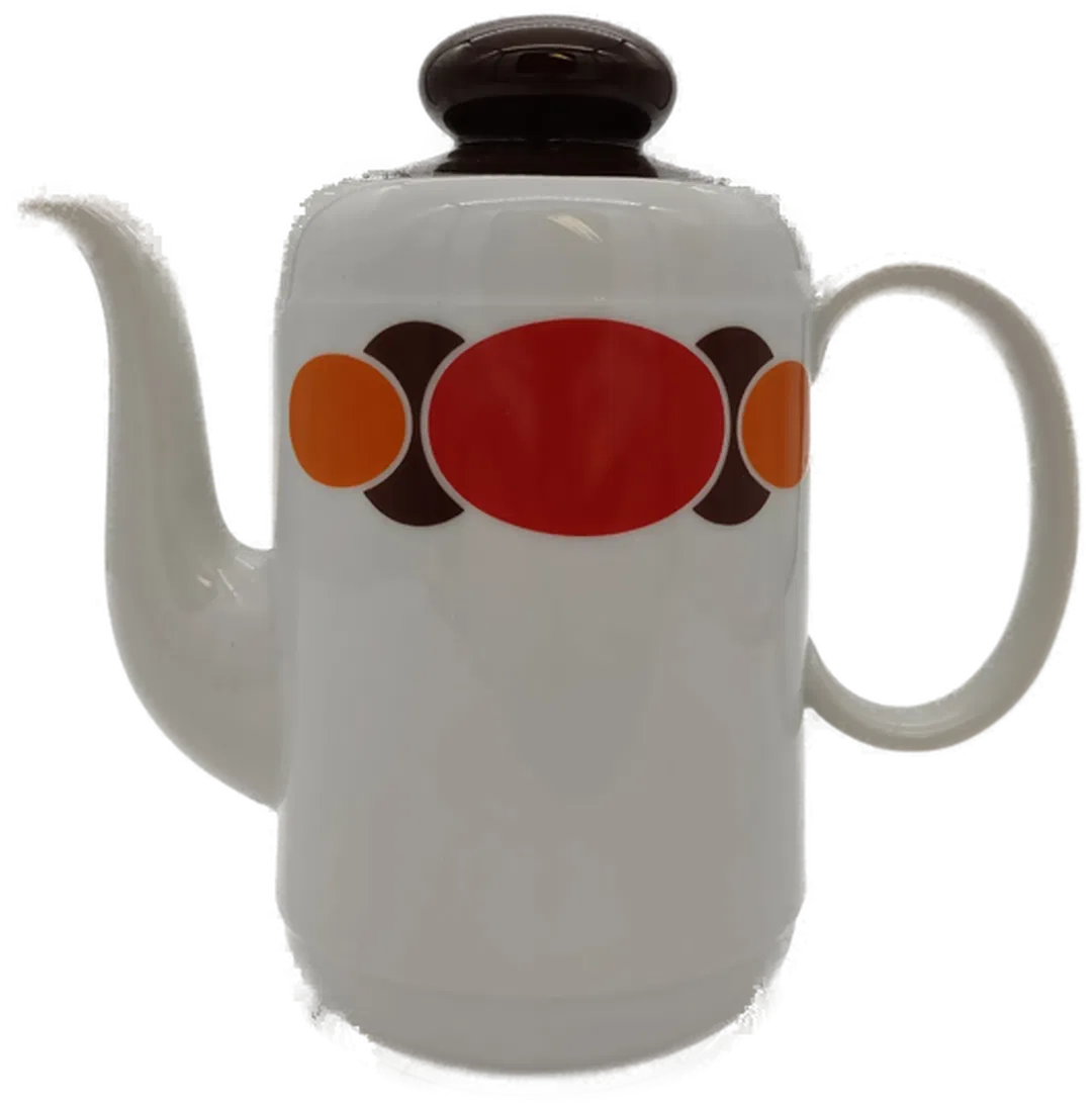 Seltmann Weiden Porzellan Kaffeekanne Weiß Retro - Bild 4