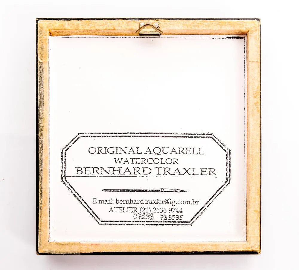 3 Miniatur Aquarelle von Bernhard Traxler gerahmt – Bild 3