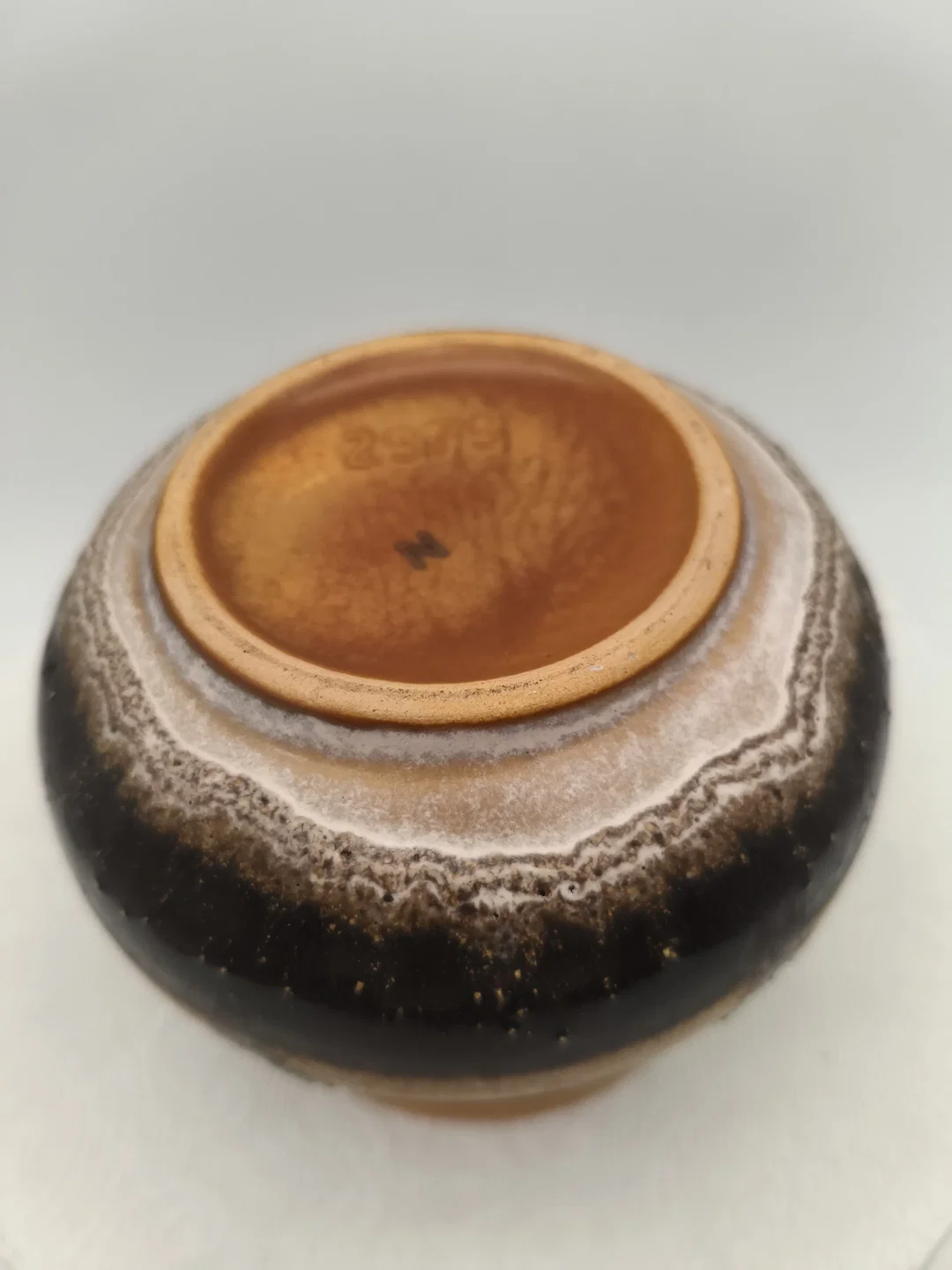 Vase "Fat Lava" braun, Vintage, Midcentuy, 70er – Bild 3