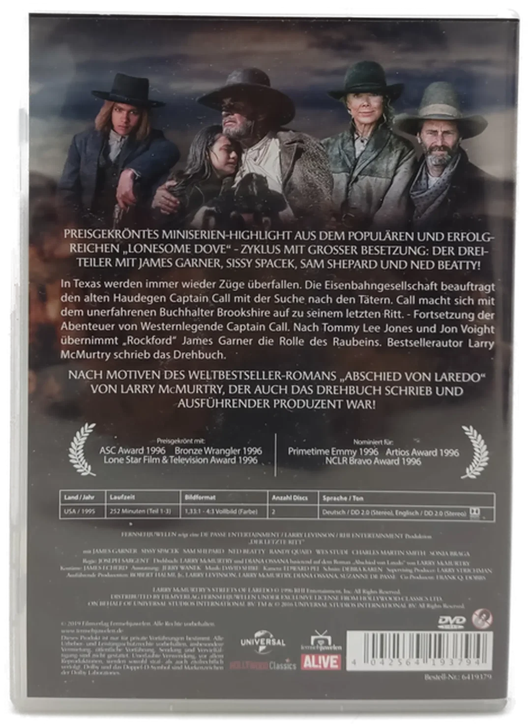 Universal "Der letzte Ritt" komplette Dreiteiler DVD – Bild 2