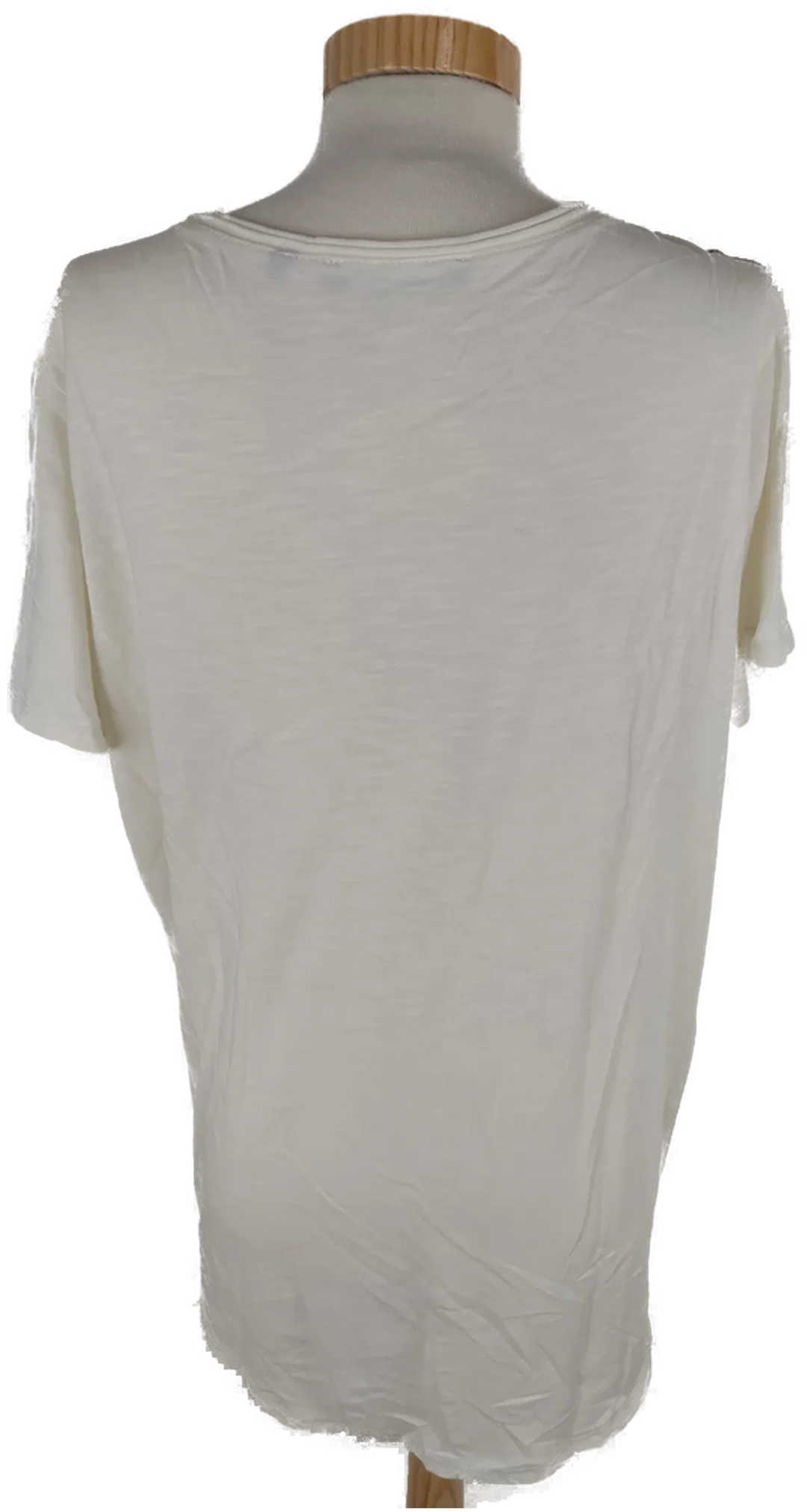 T-Shirt "Cecil", kurzarm mit Rundhalsausschnitt, creme mit Aufdruck, Größe XL – Bild 3