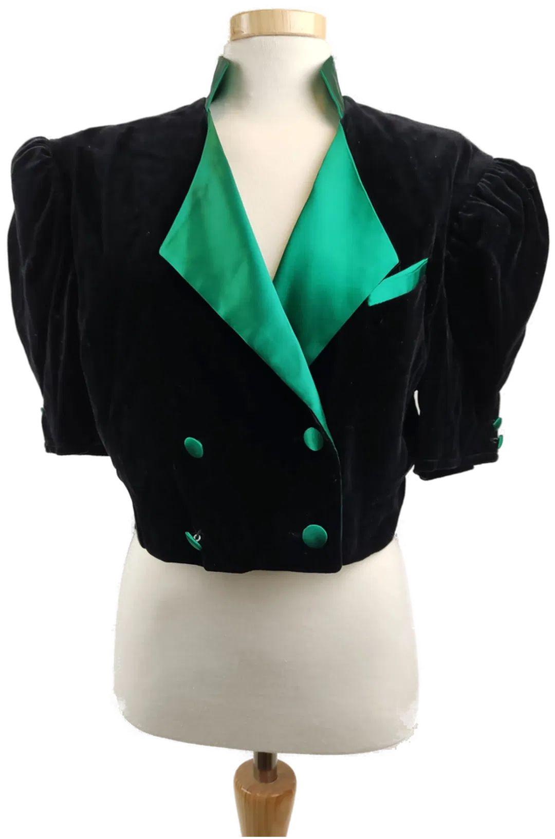 Suraboya Damenblazer schwarz- grün- 40/L - Bild 1