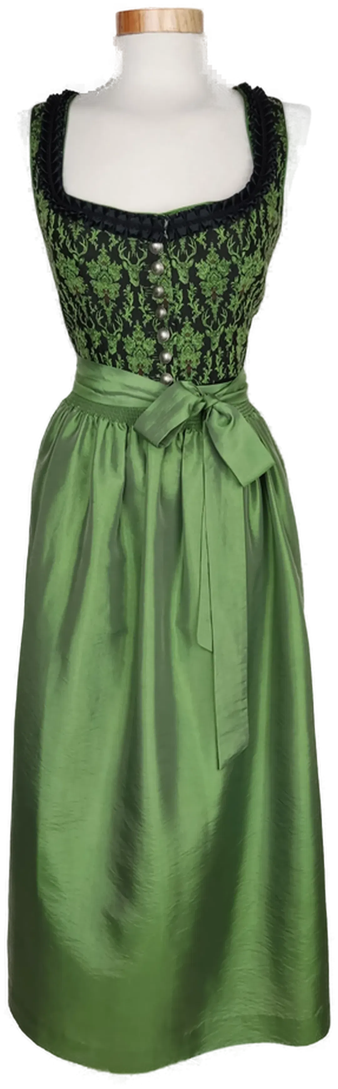 Salzburger Dirndl Damendirndl schwarz/grün - 34 - Bild 4