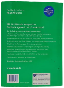 PONS Großwörterbuch Französisch 2006 - Bild 2