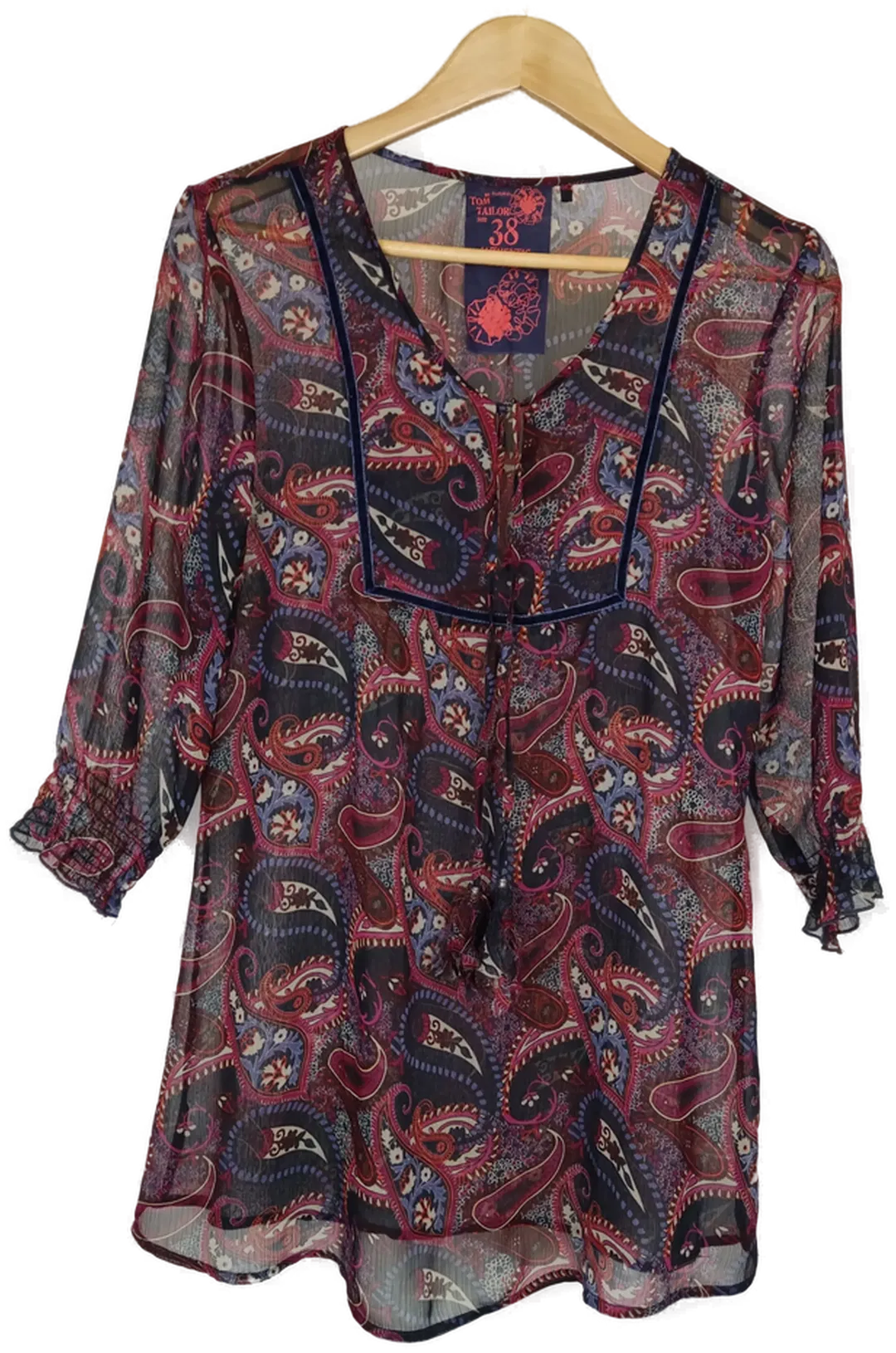 Tom Tailor Damen Bluse gemustert Gr. M - Bild 1