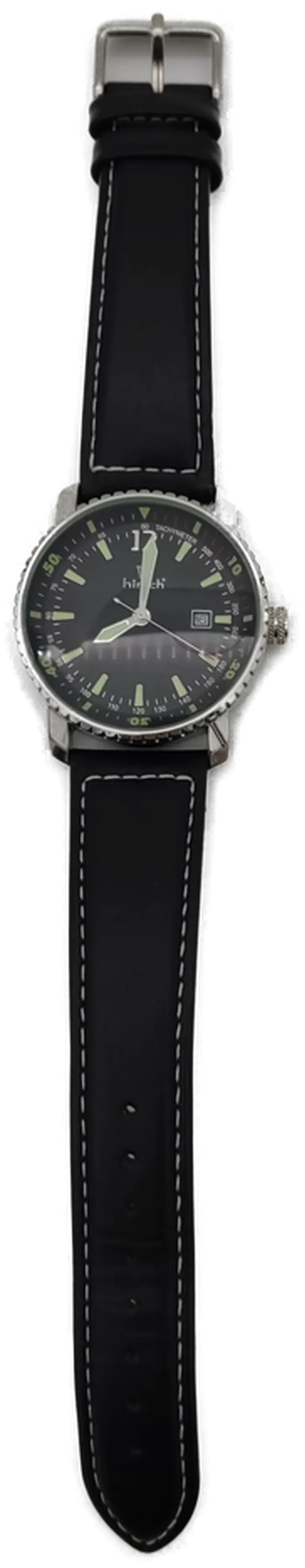 Hirsch Herren Armbanduhr mit echtem Lederband - Bild 1