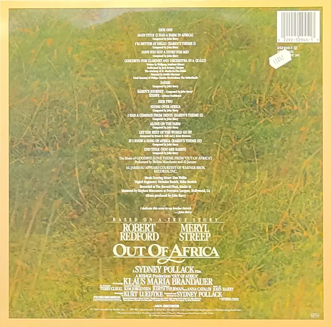  LP Vinyl Soundtrack "Out of Africa"  – Bild 2