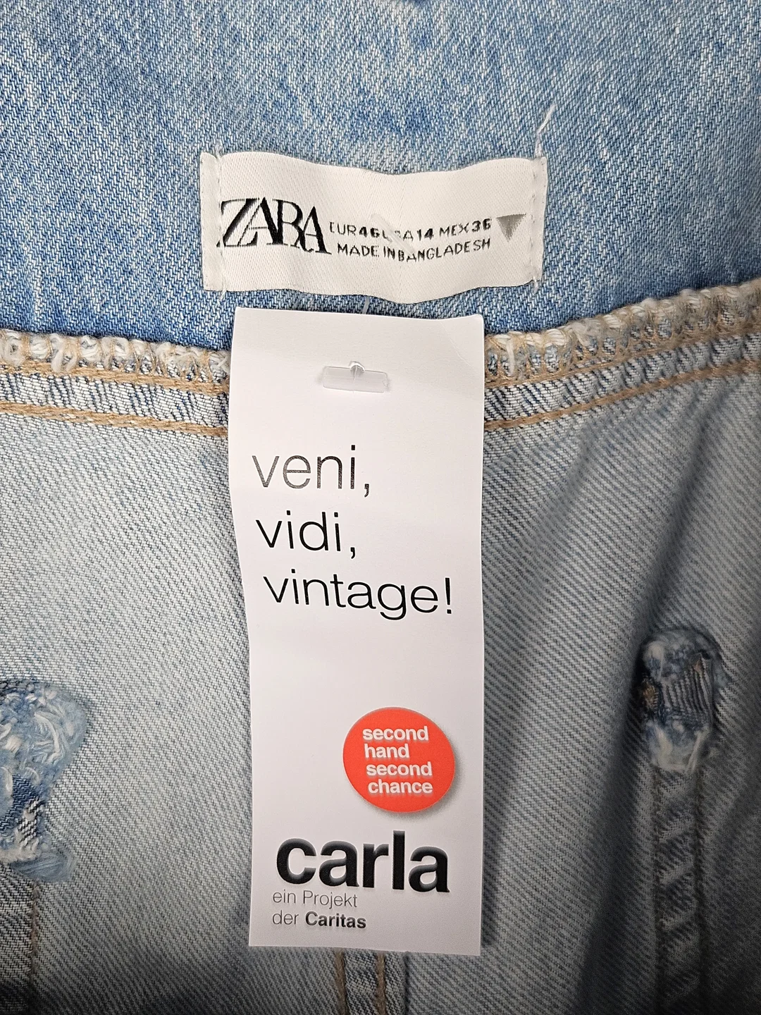 ZARA Damen Jeanshose, blau - Gr. XXXL / 46 – Bild 4