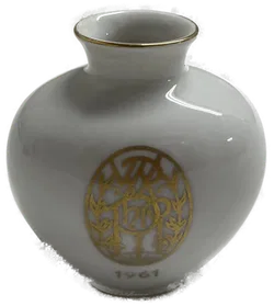 Vase Austria Kunsthandwerk Wien 1961 - Dekorative Rarität in Top-Qualität - Bild 3