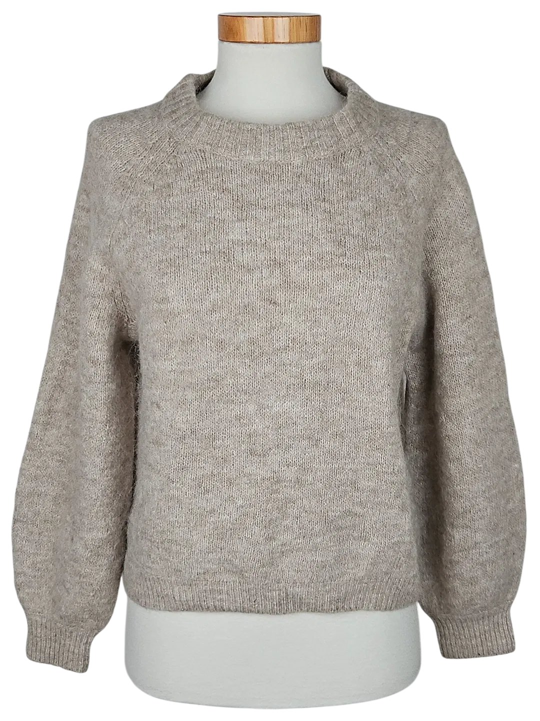 VILA Damen Wollpullover, beige - Gr. M  - Bild 1