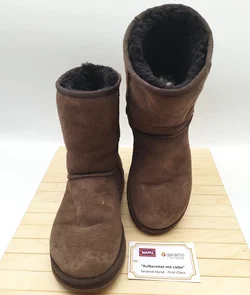 UGG Lammfellstiefel, Gr. 39, braun - neu besohlt  - Bild 1