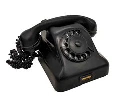 Vintage Bakelit Telefon Wählscheibe – Deko Requisite Tischfernsprecher - Bild 1