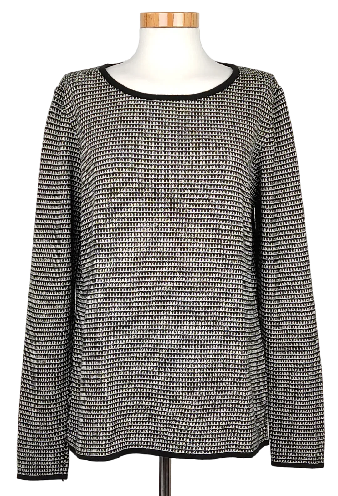 Esprit Damen Pullover, schwarz/weiß - Gr. M  - Bild 4