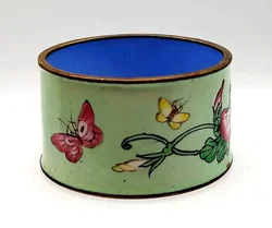 Handbemalter Emaille-Serviettenring | Vintage-Tischpoesie - Bild 3