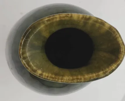 Wachauer Keramik / Porzellan Vase mit farbiger Laufglasur Höhe ca 32cm – Bild 5