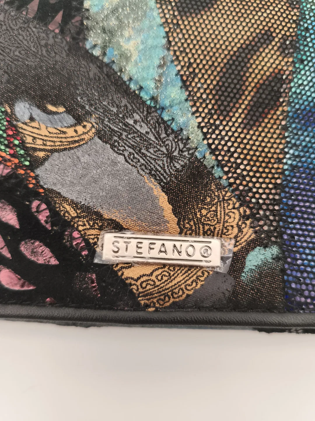Stefano, Patchwork-Design, Leder, Geldbörse – Bild 2
