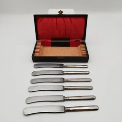 Antikes Messer Set - 6-teilig / silber-farbig - Bild 4